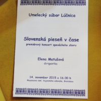 Slovenská pieseň v čase - premiéra 14.11.2015 (autor foto: Pavel Kováč)