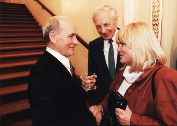 Štefan Nosáľ s Ladislavom Chudíkom a jeho manželkou. 